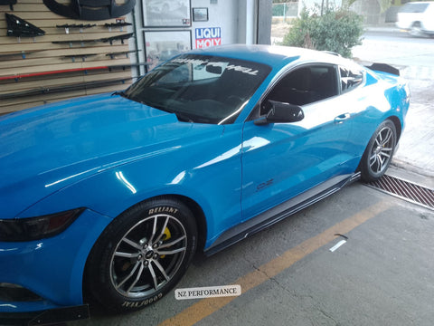 Sides Skirts Hidro Fibra De Carbono Mustang 2015