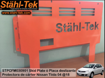 Placa Deslizante Protectora de Cárter (Skid Plate) Tiida Mk1 2004-2018