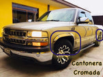 cantoneras cromadas SILVERADO 99-06  (4 PIEZAS)