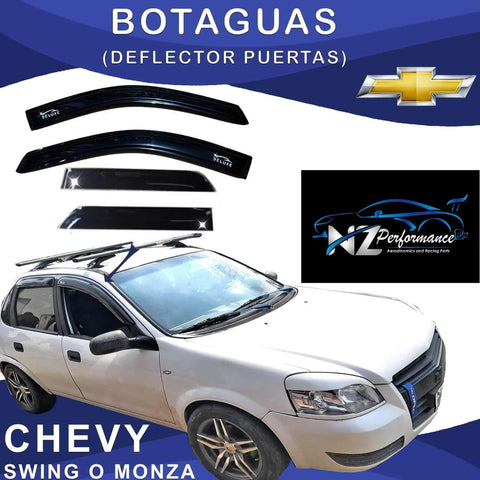 deflector Chevrolet 1500  Cabina y Media  92-98 (4 pz.)