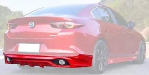 diffuser trasero Mazda 3 Sedan 2019 2020 2021